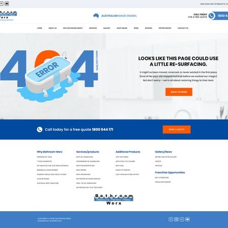 Bathroom Werx 404 Page