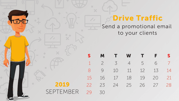 Tip: Drive Traffic - Send a promotional email to your clients