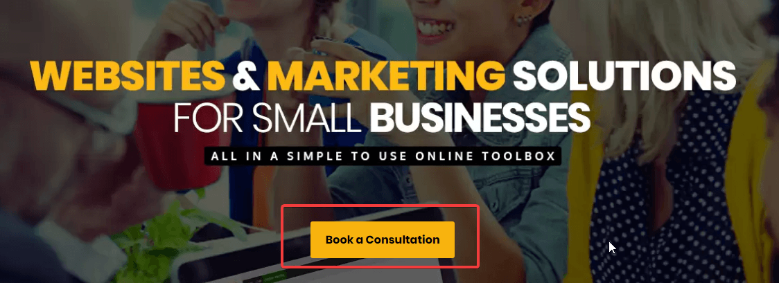 Call to action on homepage Bloomtools