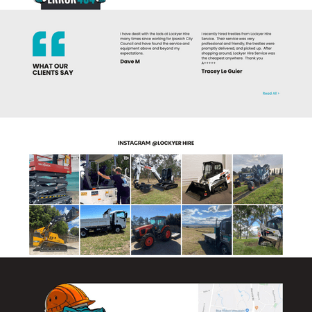 Lockyer Hire 404 Page
