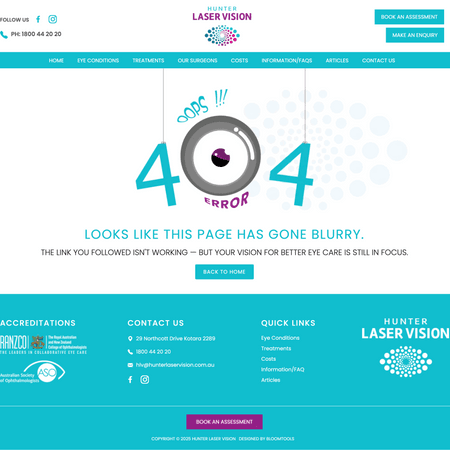 Huntert Laser Vision 404 Page