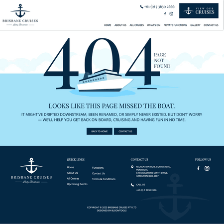 Brisbane Cruises 404 Page