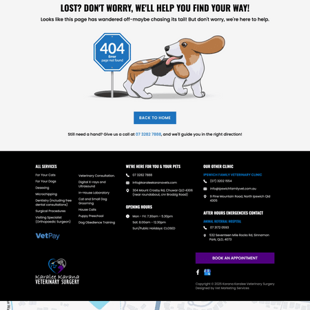 Karalee Karana 404 Page