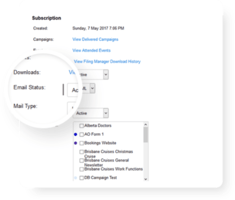 Contact Management | Database marketing | Contact Database | Website Builder | DBM | CRM